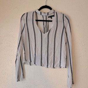 Long sleeve stripped top